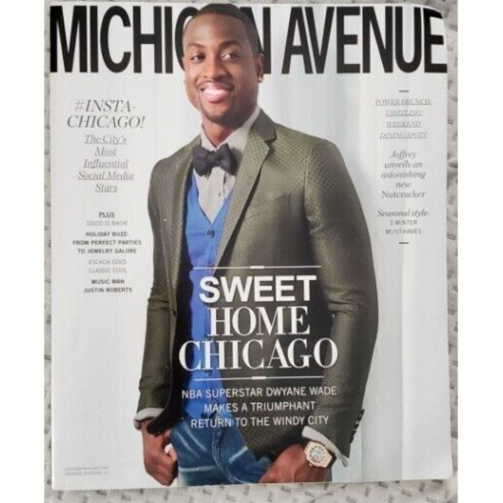 2016 WINTER MICHIGAN AVENUE MAGAZINE - DWAYNE WADE COVER -‎ SP 3641